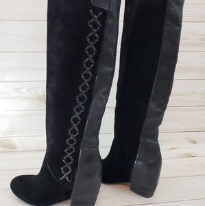 Gianni Bini Black Knee High Boots, fall boots, cute black tall boots